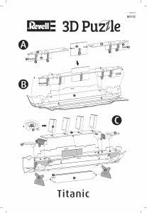 Manual de uso Revell 00112 Titanic Rompecabezas 3D