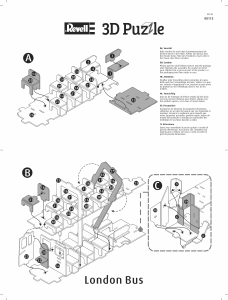 Mode d’emploi Revell 00113 London Bus Puzzle 3D