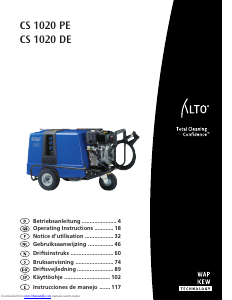 Manual Alto CS 1020 PE WAP Pressure Washer