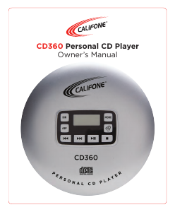 Manual Califone CD360 Discman