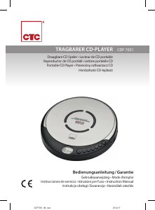Használati útmutató Clatronic CDP 7001 Hordozható CD-lejátszó
