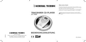 Bedienungsanleitung General Technic GT 7566 Discman