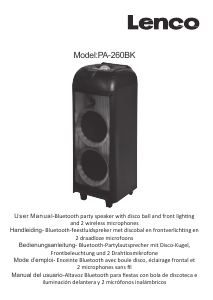 Mode d’emploi Lenco PA-260BK Haut-parleur