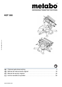 Manual de uso Metabo KGT 300 Sierra de inglete