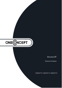 Priručnik OneConcept 10033714 Discman