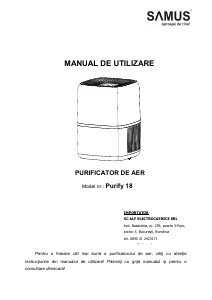 Manual Samus Purify 18 Purificator de aer