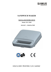 Manual Samus STG-750W Grătar electric