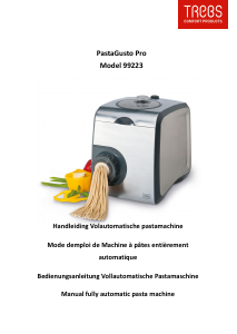 Bedienungsanleitung Trebs 99223 PastaGusto Pro Nudelmaschine