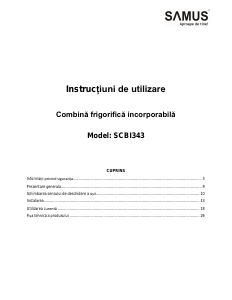 Manual Samus SCBI343 Combina frigorifica