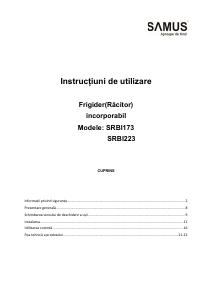 Manual Samus SRBI173 Combina frigorifica