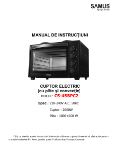 Manual Samus CS-45BPC2 Cuptor