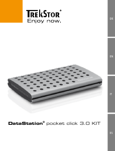 Handleiding TrekStor DataStation pocket click 3.0 KIT Harde schijf