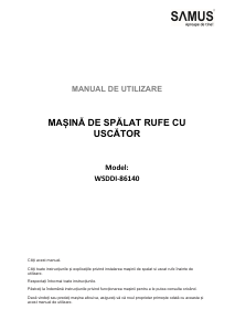 Manual Samus WSDDI-86140 Mașină de spalat cu uscator