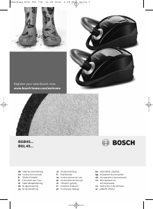 Kullanım kılavuzu Bosch BGB45300 Elektrikli süpürge