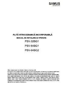Manual Samus PSV-32BG1 Plită