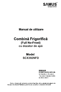 Manual Samus SCX392NFD Combina frigorifica