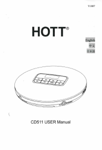Handleiding Hott CD511 Discman