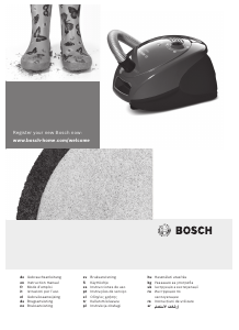 Kullanım kılavuzu Bosch BSG6A110 Elektrikli süpürge