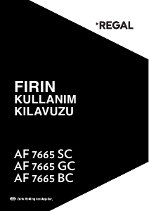 Kullanım kılavuzu Regal AF 7665 SC Fırın