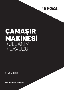 Kullanım kılavuzu Regal CM 71000 Çamaşır makinesi