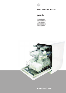 Kullanım kılavuzu Gorenje GS64314W Bulaşık makinesi