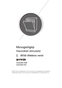 Használati útmutató Gorenje GS620E10W Mosogatógép
