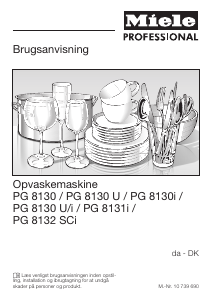 Brugsanvisning Miele PG 8130 U Opvaskemaskine