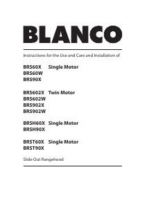 Handleiding Blanco BRSH60X Afzuigkap