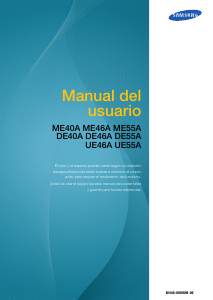 Manual de uso Samsung DE40A Monitor de LCD