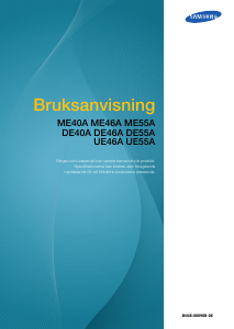 Bruksanvisning Samsung DE40A LCD skärm