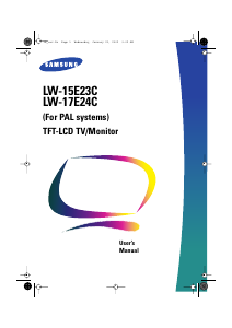 Manual Samsung LW15E23CX/XEG LCD Monitor