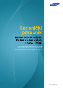 Priručnik Samsung ME40A LCD zaslon