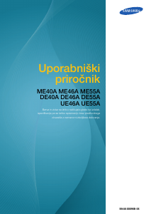 Priročnik Samsung ME55A LCD-zaslon