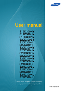 Manual Samsung S19D300HY LCD Monitor