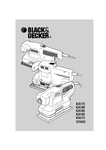 Εγχειρίδιο Black and Decker KA175 Λειαντικό τροχιάς