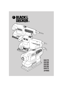 Manuale Black and Decker KA175 Levigatrice orbitale