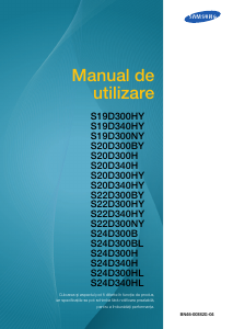 Manual Samsung S19D300NY Monitor LCD
