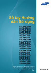 Hướng dẫn sử dụng Samsung S19D300NY Màn hình LCD