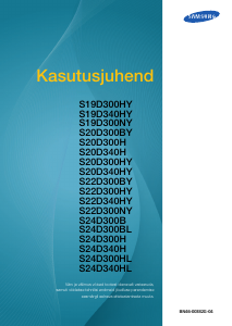 Kasutusjuhend Samsung S19D300NY LCD-kuvar