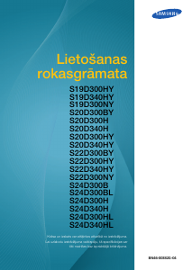 Rokasgrāmata Samsung S19D300NY Šķidro kristālu monitors