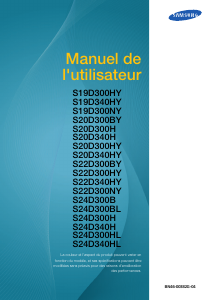 Mode d’emploi Samsung S20D300HY Moniteur LCD