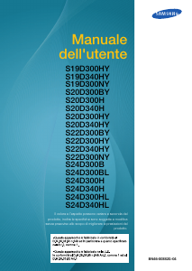 Manuale Samsung S22D300HY Monitor LCD