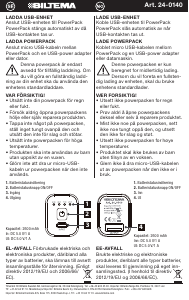 Käyttöohje Biltema 24-0140 Kannettava laturi