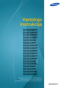 Vadovas Samsung S22D300HY Skystakristalis monitorius