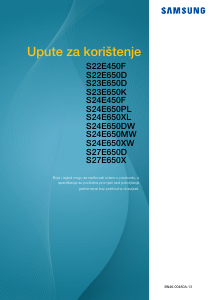 Priručnik Samsung S22E450F LCD zaslon
