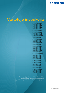 Vadovas Samsung S22E450MW Skystakristalis monitorius