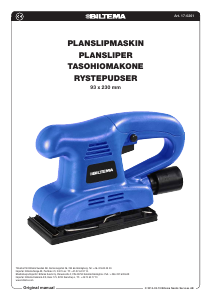 Käyttöohje Biltema 17-0261 Tasohiomakone
