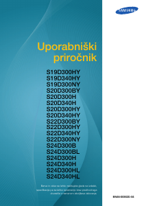 Priročnik Samsung S24D300H LCD-zaslon