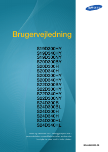 Brugsanvisning Samsung S24D300H LCD-skærm
