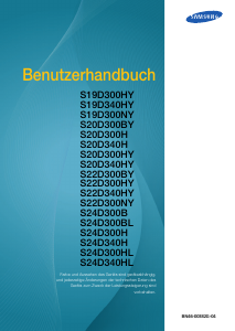 Bedienungsanleitung Samsung S24D300H LCD monitor